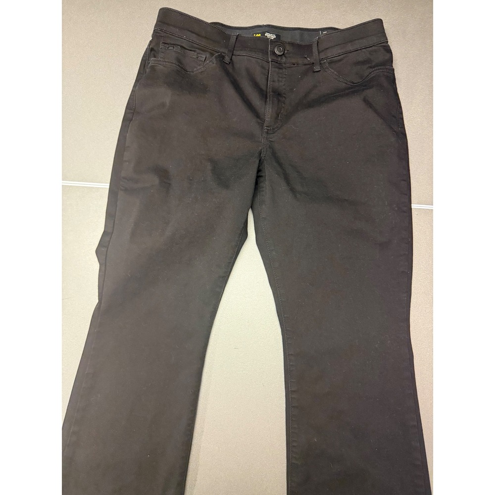 Lee Regular Fit Bootcut Mid Rise Black Pants Womens 14M WM2-18K-LFTH20284